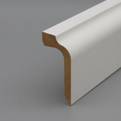 Zwei-Rohr Leiste Starkfolie weiß