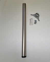 M-Beschläge Tischbein Ø60x870 mm, vernickelt matt satiniert, 1 Stück, 1503154 