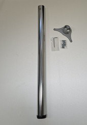 M-Beschläge Tischbein Ø60x870 mm, verchromt, 1 Stück, mit Inbusklemmteil, 1503075 