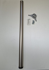 M-Beschläge Tischbein Ø60x1100 mm, Edelstahl finish, 1 Stück, 1503111 