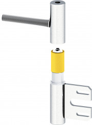 Aptus Türband 2-teilig S215NI vernickelt Stahlzarge 