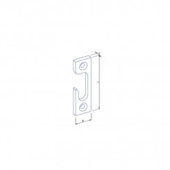 GSG Schließblech 16a/3 käntig Stahl verz. 