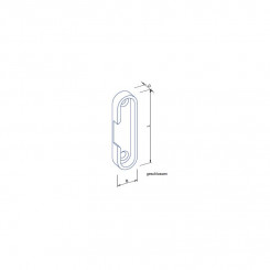 GSG Schließblech 16b/3 rund geschlossen Druckguss verz. 