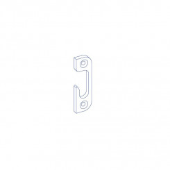 GSG Schließblech 18c/3 halbrund Stahl verz. 