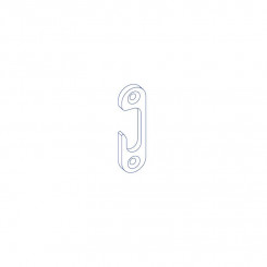 GSG Schließblech 20b/3 rund Stahl verz. 