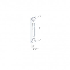 GSG Schließblech 105a käntig 