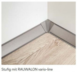 Wandanschlussprofil Vario Line 114, Decor Magic Edelstahl