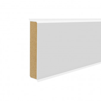 Sockelleiste Cubu flex life 40 foliert weiß - Sockelleiste Cubu flex life weiß 1013, verschiedene Abmessungen