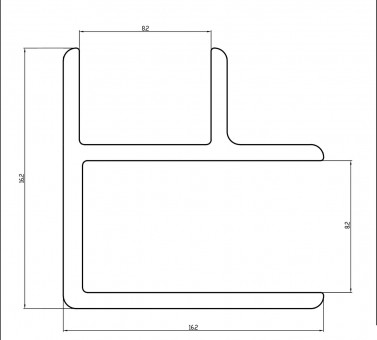 SpaStyling Innen-&Außeneck Profil, f. Plattenverbindung, Alu - SpaStyling Innen- und Außeneck Profil, 
zur Verbindung der Platten, Aluminium,  
50312338