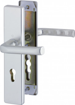 Hoppe London Alu F1 - <p>Langschildgarnitur als BB-, PZ-, WG- oder Bad-Variante für TS 27/37-42/47 mm</p>
