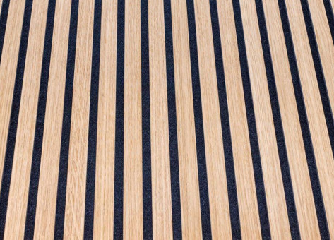 Muster Europlac Inois TS Schwarz - Muster Europlac INOIS TS, schwarzes Vlies mit schwarzer MDF in Eiche furniert. Zu ZEG Artikel P00117787