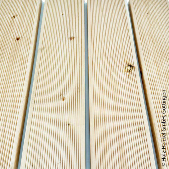 Terrassendielen kanadische Gebirgsdouglasie Kombiprofil grob - fein geriffelt - Terrassenholz kan. Gebirgsdouglasie VEH Top, Kombiprofil grob / fein geriffelt, verschiedene Längen | 2