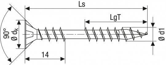 Spax Verlegeschrauben T-Star Senk-Multi Kopf Plus Wirox Fixiergewinde | 2