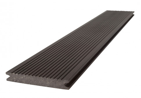 WPC Terrassendielen braun Vollprofil - Terrassendielen WPC mit Vollprofil, Oberfläche: verschiedene Oberflächen, Farbe: braun. | 2