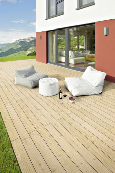 Terrassendielen kanadische Lärche Kombiprofil - Terrassenholz kanadische Lärche Kombiprofil | 3