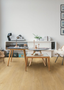 QuickStep Vinyl Dryback Liv Eiche Satin Medium natürlich - SGSPC20311, Deckschicht 0, 55 mm, NK 33, wasserfest, hydro seal
20 Stück pro Paket = 4,490 qm 
42 Pakete pro Palette = 197,574 qm | 3