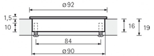 Einsetzgriff Touch-In rund | 3