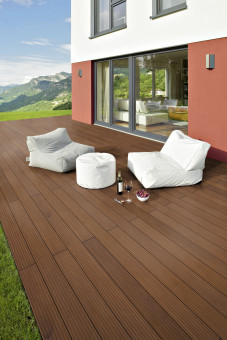 Terrassenholz Bangkirai 45/145 mmt - Terrassenholz Bangkirai Kombiprofil
1-seitig geriffelt, 1-seitig gezahnt | 4