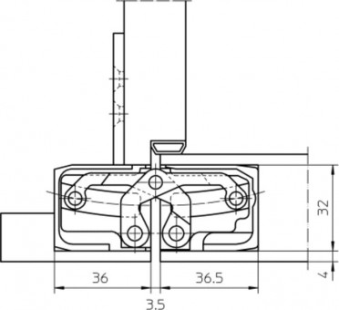 Simonswerk Objektbänder Tectus TE540 3D - <p>Komplett verdeckt liegende Objektbänder für ungefälzte Türen</p>
 | 4