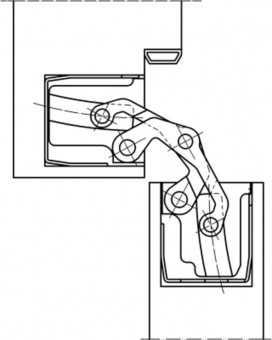 Simonswerk Objektbänder Tectus TE540 3D - <p>Komplett verdeckt liegende Objektbänder für ungefälzte Türen</p>
 | 6